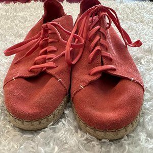TOMS Suede Hibiscus Espadrille/Sneaker Size 8.5